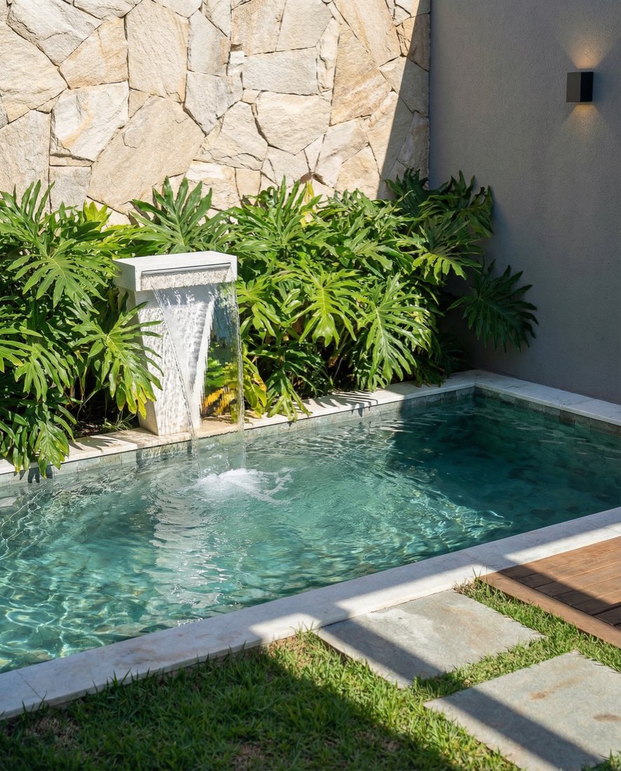 Piscina no quintal